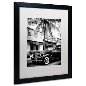 Trademark Fine Art -Philippe Hugonnard 'Classic Car Miami Beach' Matted Framed Art - 1 of 4