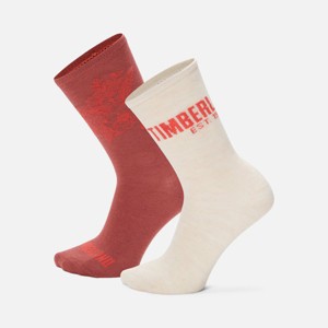 Women's 2-Pack Timberland Floral Crew Socks - 1 of 2