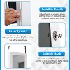 FDW Jewelry Cabinet Wall Mounted Lockable Jewelry Armoire with Mirror and Drawers - 3 of 4