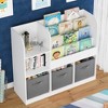 Whisen Kids Bookcase and Bookshelf, Decorative Bookshelf, Multifunctional Bookcase with 3 Collapsible Fabric Drawers - 4 of 4