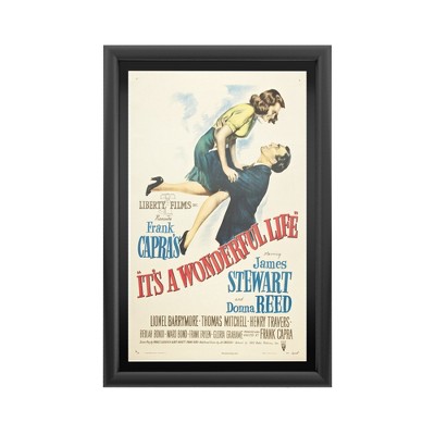Trademark Fine Art - Vintage Apple Collection 'It's a Wonderful Life' - Backlit LED Lightbox with Metal Frame