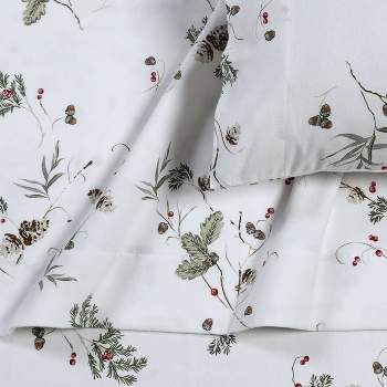Tribeca Living Queen Harmony Portuguese Cotton Flannel Extra Deep Pocket Sheet Set
