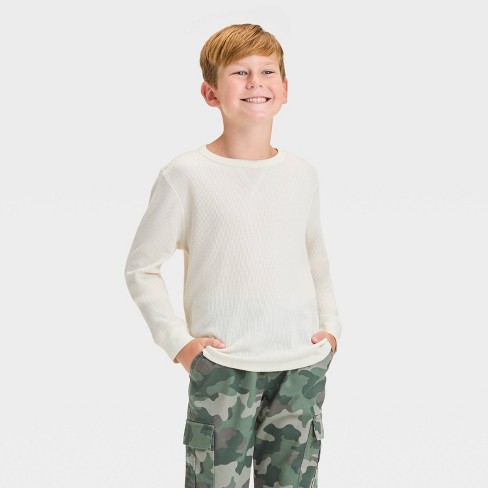 Cat & jack 2024 thermal long sleeve boy shirt