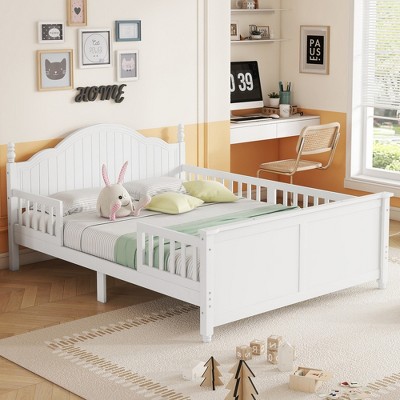 PDTEND Wood Platform Bed with Headboard & Footboard, Kids Bedroom Design