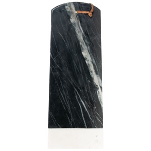 Large Rectangle Black Marble Serving Cutting Board - Foreside Home & Garden - 1 of 4
