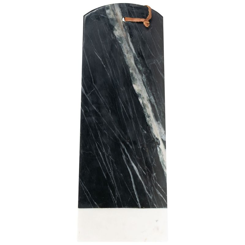 Large Rectangle Black Marble Serving Cutting Board - Foreside Home & Garden, 1 of 6