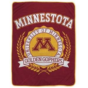 NCAA Minnesota Golden Gophers Crest Ultra Soft Blanket - 1 of 2
