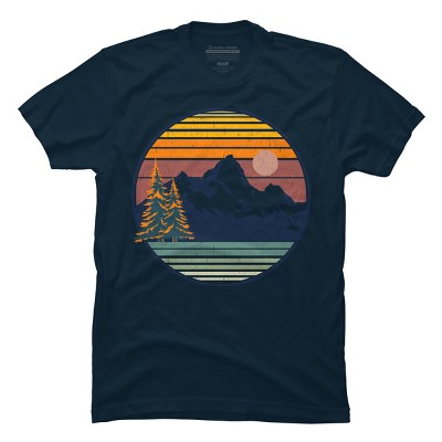 Men's Design By Humans Mountain View By pilipsjanuarius T-Shirt