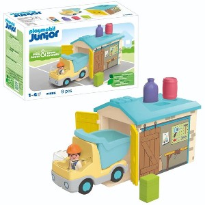 Playmobil Junior Construction Truck with Garage 71686 - 1 of 1
