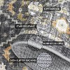 TackView Washable Low Pile Soft Design, Non-Slip, Stain Resistant, Vintage Distressed, for Living Room, Kitchen, Entryway - 3 of 4