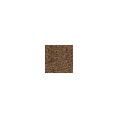 Brown Tufted Leather Match Mid-Century Modern Ottoman