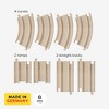 HABA Cars Expansion Set - 8 Pieces of Track - Sustainable Made from Recycled Wood - for Children from 2 Years - 2 of 4