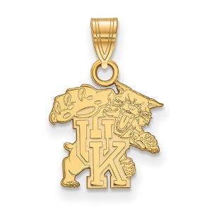 Black Bow Jewelry 14k Yellow Gold Kentucky Wildcats NCAA Small Pendant - 1 of 3