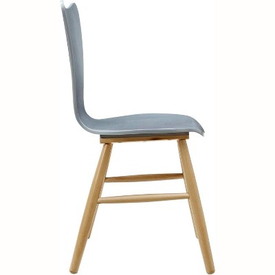 Gray Bentwood and Beechwood Side Chair Set
