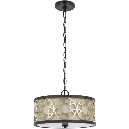 Cal Lighting 60W X 2 Carmel 2 Light Metal 2 In 1 Semi-Flush / Pendant Chandelier - Rust/Antique Brass - image 1 of 2