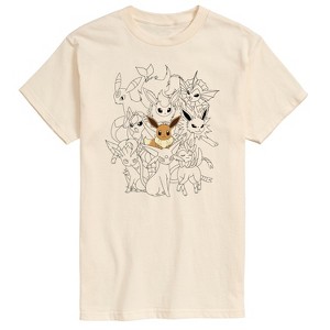 Men's - Pokémon - Eevee Group Short Sleeve Graphic T-Shirt - 1 of 4
