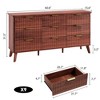 9 Drawers Dresser for Bedroom, 60.6" Wide Dressers with Curved Profile Design, Fluted Wood Drawers, Modern Chest of Dressers - 3 of 4