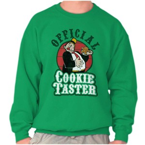 Funny Cartoon Official Cookie Taster Sweatshirt for Men or Women Brisco Brands - 1 of 4