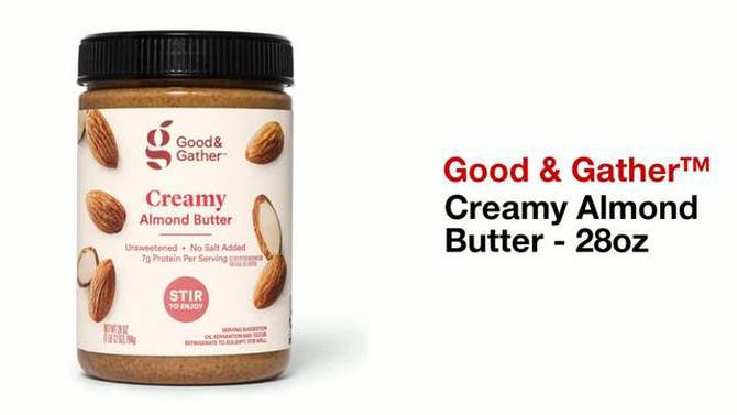 Stir Creamy Almond Butter 28oz - Good &#38; Gather&#8482;, 2 of 5, play video