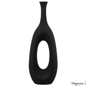 Uniquewise Frosted Fiberglass Tall Floor Vase - Decorative Vase for Modern Home Decor, Perfect for Living Room, Home Office - 1 of 4