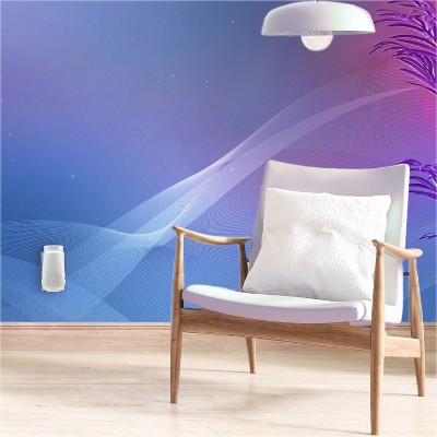 White Plastic Plug-In Scented Oil Warmer with Smart Light Technology