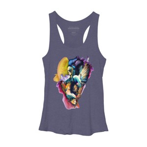 Women's Design By Humans QUEEN OF SKULLS II By rizapeker Racerback Tank Top - 1 of 3