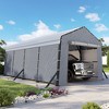 AMERLIFE 12x20x10.5 FT Metal Carport with Removable Waterproof Sidewalls - 3 of 4