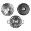 Petromax Camping Oven, Outdoor Baking over Fire Stovetop or Hotplate, Portable for Campsite and Backyard, Stainless Steel, 2.1 Qt - 2 of 4