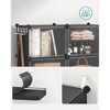 SONGMICS Shoe Rack Organizer with Doors,Steel Frame, Ideal for Bedroom and Entryway - 4 of 4