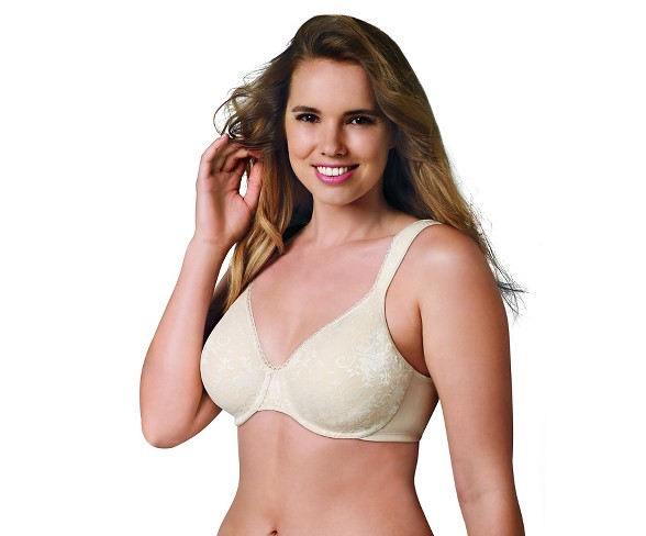 Women's Playtex Secrets Signature Florals&#174; Underwire Bra with Gel Straps 4421 - Bare - 42DD