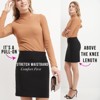 Rekucci Women's Ease Into Comfort Stretch Mini Pencil Skirt - 4 of 4