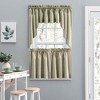 Ellis Lisa Solid Color Poly Cotton Duck Fabric 1.5" Rod Pocket for Simple Window Tailored Valance 58"x15" Mist - image 3 of 4