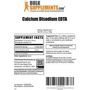 BulkSupplements Calcium Disodium EDTA Powder - 1 of 4