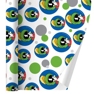 Looney Tunes Marvin The Martian Gift Wrap 30" x 72" - 1 of 4