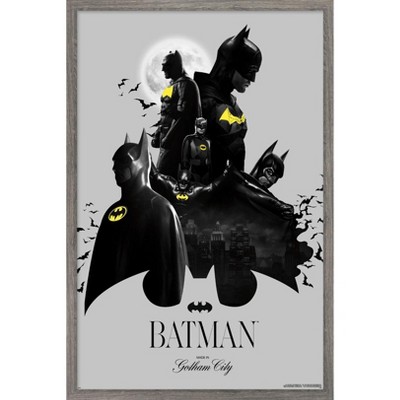 Trends International DC Comics Batman: 85th Anniversary - Batman Collage Framed Wall Poster Prints