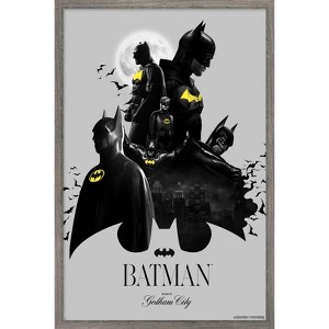 Trends International DC Comics Batman: 85th Anniversary - Batman Collage Framed Wall Poster Prints - 1 of 4