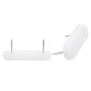 Unique Bargains Anti-Slip Plastic Furniture Feet Sliders with Glide Nail - 1 of 4