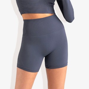 Anna-Kaci Active Women's High-Waisted Seamless Biker Shorts Yoga Compression Workout Shorts for Gym and Running Fitness - 1 of 4