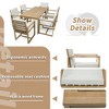 Whisen Patio Dining Set Outdoor Dining Table and Chair Set with and Removable Cushions - 4 of 4