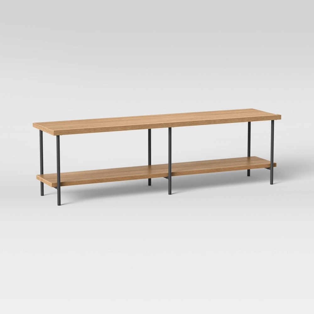 Wood and Metal TV Stand for TVs up to 60" Natural - Room Essentials™