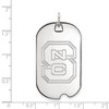 Black Bow Jewelry 14k White Gold North Carolina State Wolfpack NCAA Large Pendant - 2 of 3