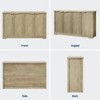 Fluted Buffet Sideboard Cabinet with Storage,4 Doors & Adjustable Shelf,Handle,Spacious Tabletop - 3 of 4