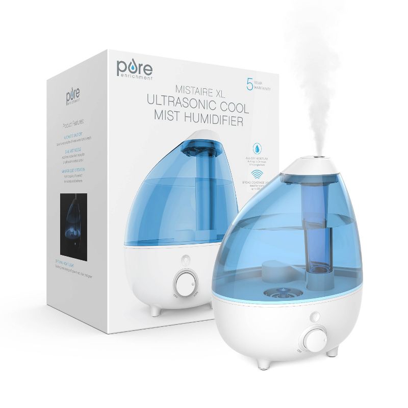 Pure Enrichment Extra-Large Ultrasonic Cool Mist Humidifier with Optional Night Light White, 3 of 8