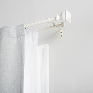 EXCLUSIVE HOME Napoleon Double Curtain Rod and Finial Set - 1 of 3