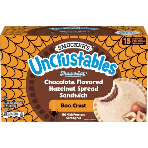 Smucker's Uncrustables Chocolate Flavored Hazelnut Spread Frozen ...