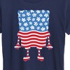 Women's - SpongeBob SquarePants - Silhouette Stars Stripes Short Sleeve Graphic T-Shirt - 2 of 4