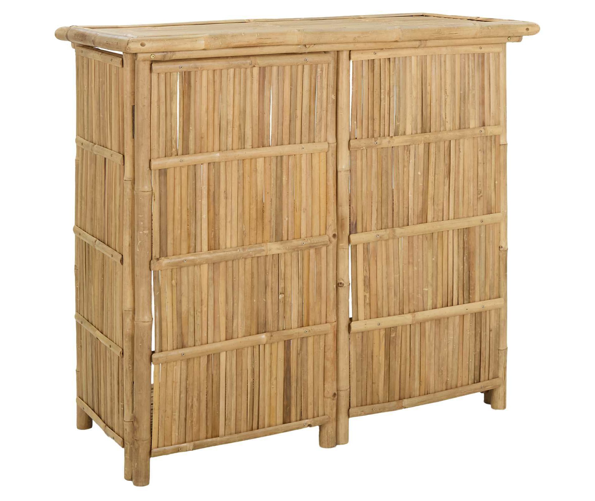 vidaXL Outdoor Bar Table Natural 45.28 x 21.65 x 41.34 in Bamboo