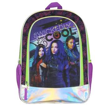 Disney Descendants Backpack Wickedly Cool Mal Uma Evie School Travel Backpack Purple