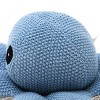 TopComfy Baby and Toddler Learning Toys Knitted Stuffed Octopus Soft Toy 8 Plush Tentacles Soft Knitted Yarn Ocean Toy For Toddlers, Blue, 10"*4.5"*2" - 4 of 4