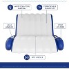 Jasonwell Giant Luxury Pool Float Recliner Chair for 1-2 Adults, Heavy Duty Inflatable Lounger for Pool, Lake, Beach - Blue, 59"D x 69"W x 30"H - 2 of 4